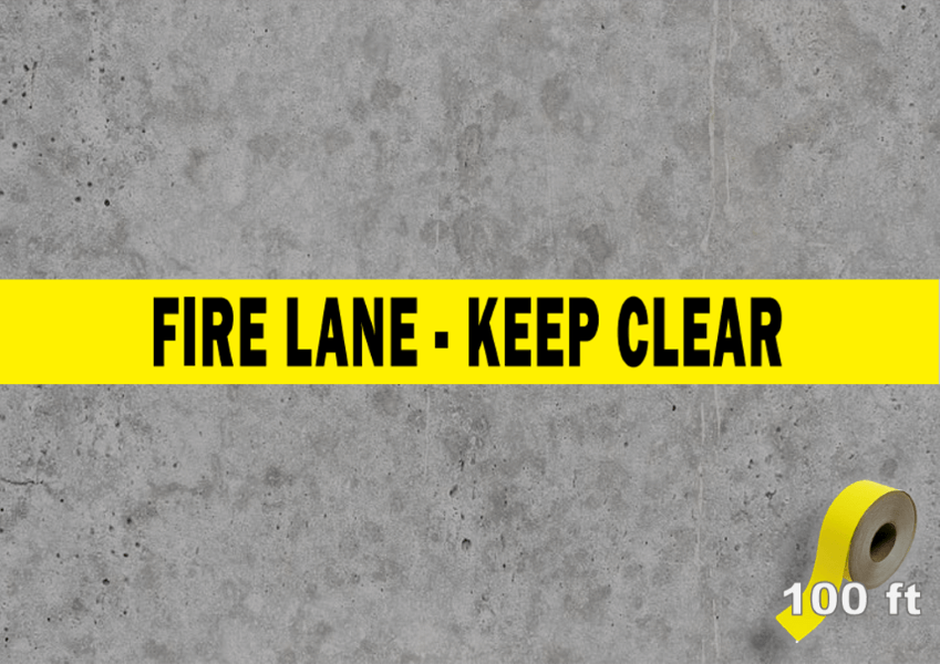 Fire Lane Keep Clear Floor Tape Pristine Products