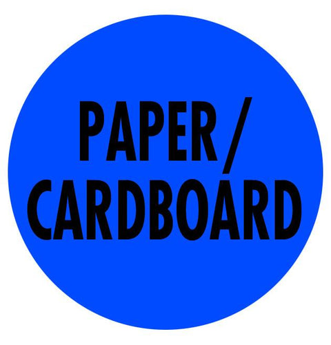 16" Paper Cardboard Warehouse Floor Sign