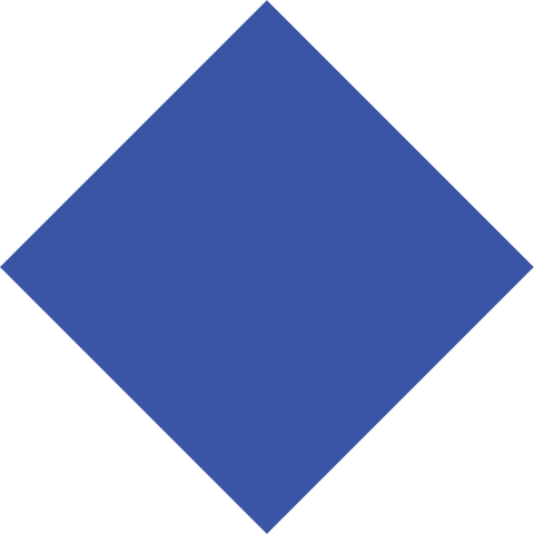 Custom diamond shape floor sign template - blue