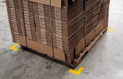 Floor Marking Corners on warehouse floor