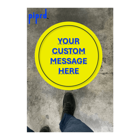 Floor Sample Sign Custom Circle Floor Sign – Pristine Products