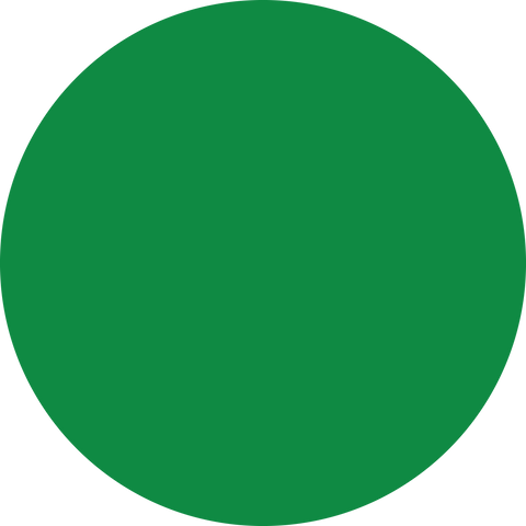 Green Background Custom Circle Floor Sign