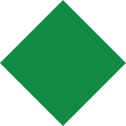 Custom diamond shape floor sign template - green