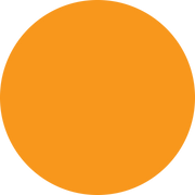 Orange Background Custom Circle Floor Sign