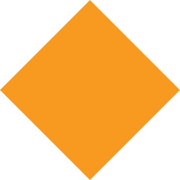 Custom diamond shape floor sign template - orange