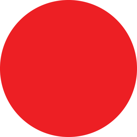 Red Background Custom Circle Floor Sign