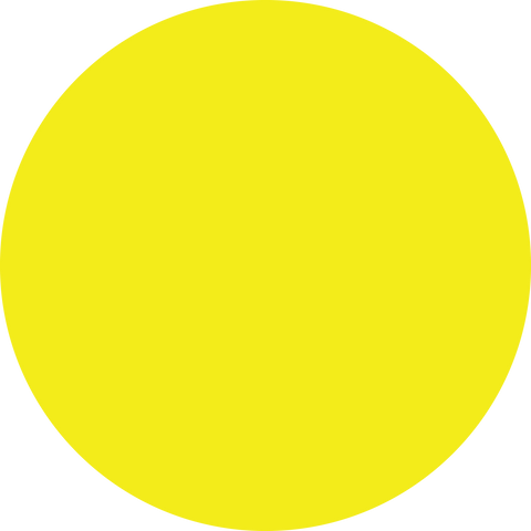 Yellow Background Custom Circle Floor Sign