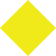 Custom diamond shape floor sign template - yellow