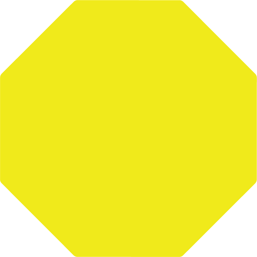 Custom Octagon Floor Sign – Pristine Products