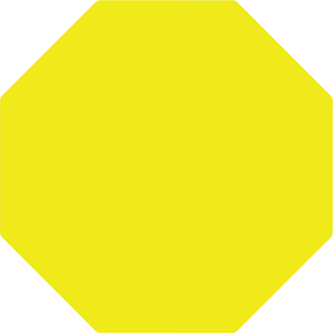 Custom Octagon Floor Sign – Pristine Products