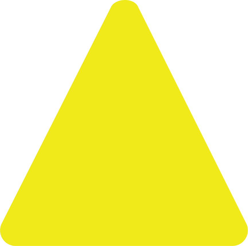 Custom Triangle Floor Sign – Pristine Products