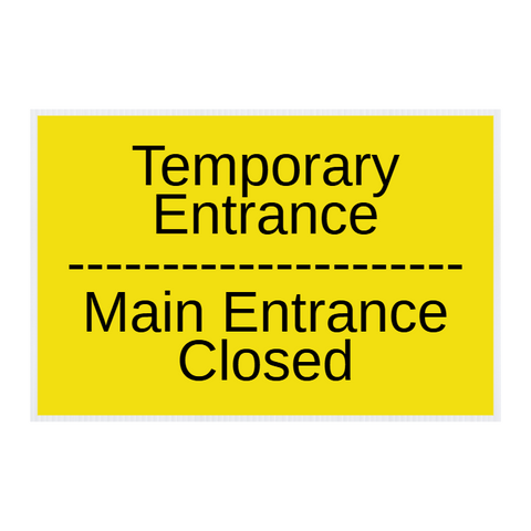 Custom Corrugated Plastic Sign