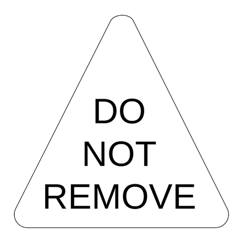 Custom Triangle Floor Sign