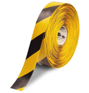 Mighty Line Yellow & Black Floor Tape - 2" wide x 100ft roll