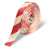 Mighty Line Red and white Floor Tape - 2" wide x 100ft roll