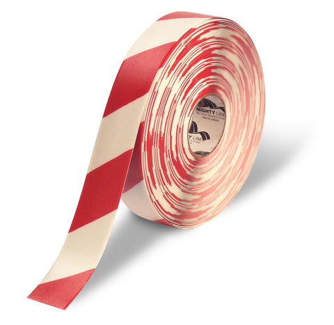 Freezer Floor Tape - Red and White Mighty Line 2" Wide x 100 ft