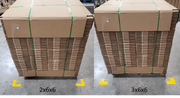 2" Angle and 3" Angle size comparison with pallet