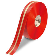 Mighty Line Glow Floor Tape - Red with glow in the dark center 2" Wide
