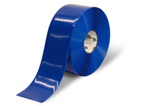 Blue Mighty Line Floor Tape - 4" x 100 ft roll