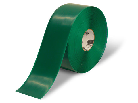 Green Mighty Line Floor Tape - 4" x 100 ft roll