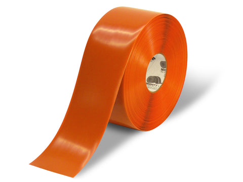 Orange Mighty Line Floor Tape - 4" x 100 ft roll