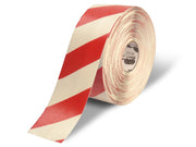 Mighty Line Floor Tape Red and White 4" wide x 100ft roll