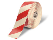 Freezer Grade Floor Tape - Mighty Line Red and White 4" Wide x 100 ft
