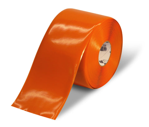 Mighty Line Floor Tape - 6" wide orange 100 ft roll