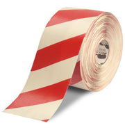 Red and White Floor Tape - 6" wide x 100ft Mighty Line roll
