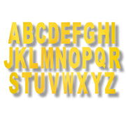 A-Z Floor Marking Letter Examples