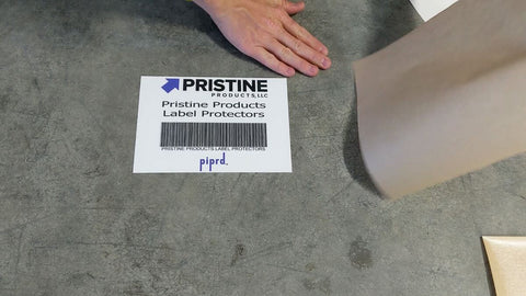 Label Protector over white label is clear and barcode scannable