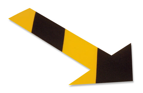 Mighty Line Floor Arrow Shape - yellow and black