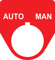Auto Man Button Legend Plate