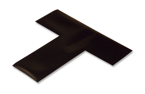 Floor Marking T for pallets with adhesive and black pvc