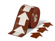 Brown Floor Arrow Tape on a roll