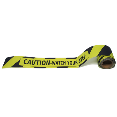 roll of Caution watch your step floor tape