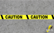 Caution Floor Tape For concrete on a 100 ft roll