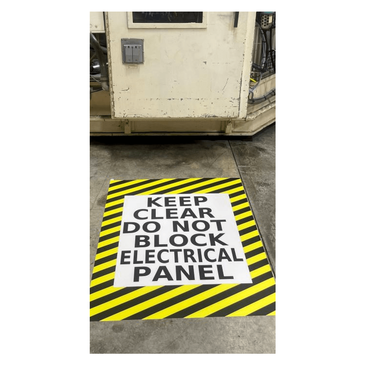 Do Not Block Floor Sign Pristine Products