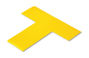 Floor Marking T for pallets with adhesive and yellow pvc