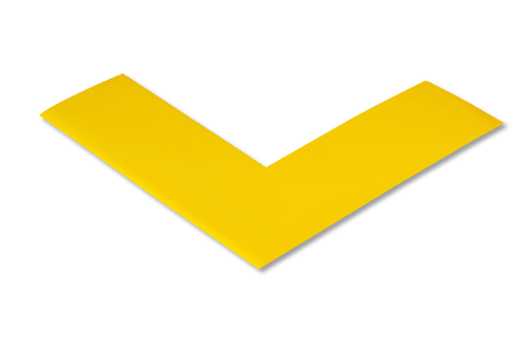 Floor Marking Angle - Yellow 90° Corner