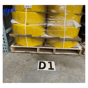 Floor marking Letter for pallet location identification. Installed on warehouse floor in front of pallet