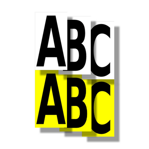 Floor Marking Letters For Warehouse Pallet Location - Peel and Stick ABCs