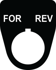 For Rev Button Legend Plate