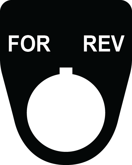 For Rev Button Legend Plate