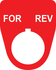 For Rev Button Legend Plate