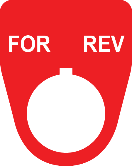 For Rev Button Legend Plate