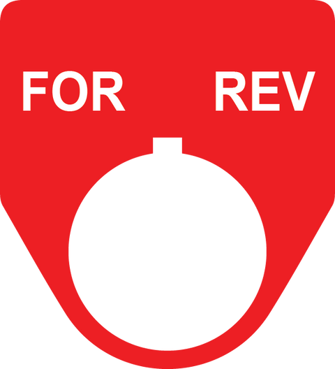 For Rev Button Legend Plate