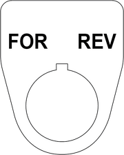 For Rev Button Legend Plate