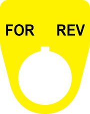 For Rev Button Legend Plate