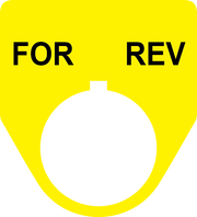 For Rev Button Legend Plate